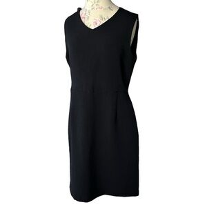 Of | Mercer Made in Mew York Black Career Sleeveless Dress, Pockets, Size 8